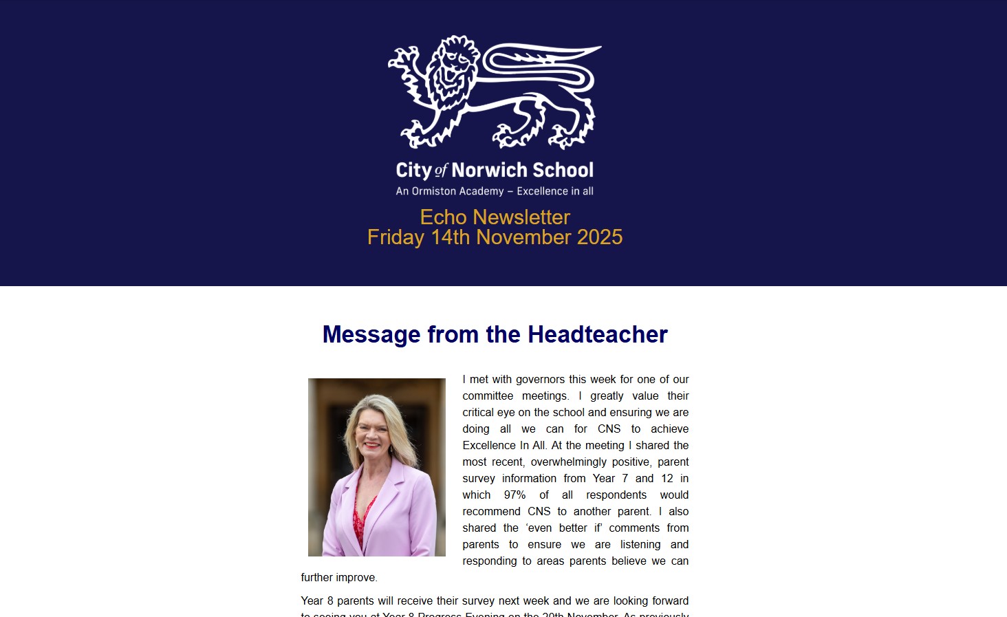 Echo Newsletter, Friday 14th November 2025