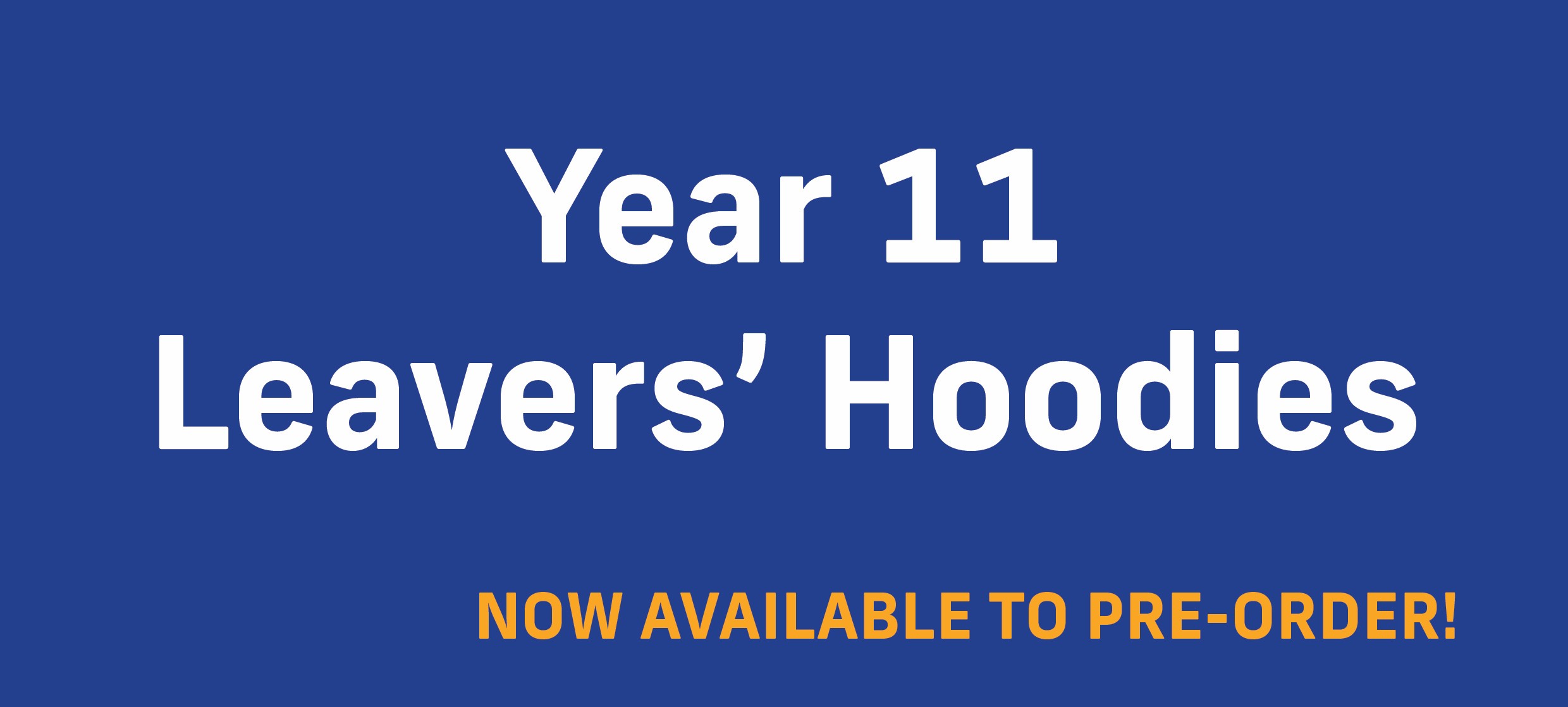 Leavers' Hoodies